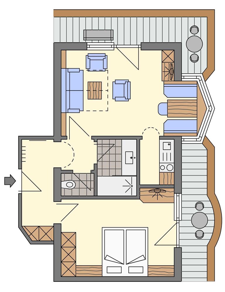 Appartement Typ 2 Landhaus Marion